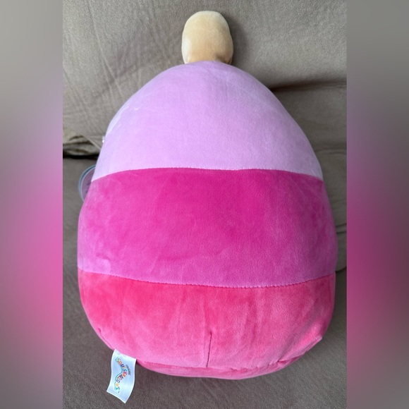 Kellytoy Pama the Pink Strawberry Cake Pop Squishmallow Plush Stuffed Toy 12” - Picture 4 of 13